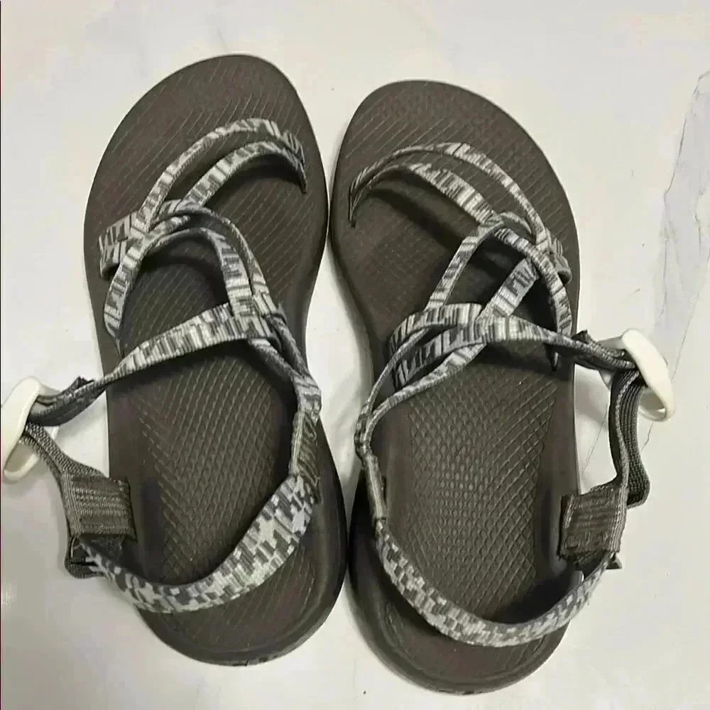 Chaco Gray Strappy Sandals